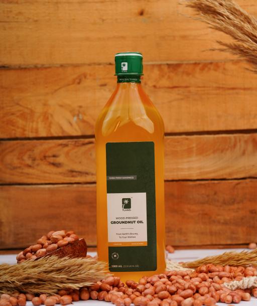 Wood-Pressed Groundnut Oil – 1 Litre