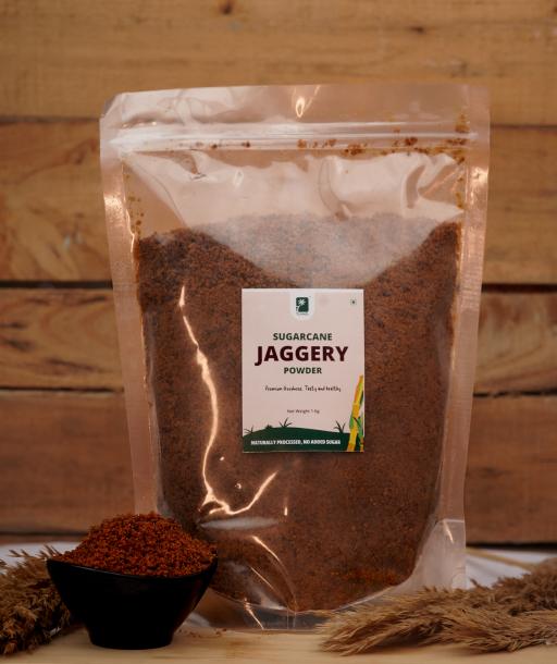 7LAND Organic Jaggery Powder | 1Kg | Sugarcane Jaggery