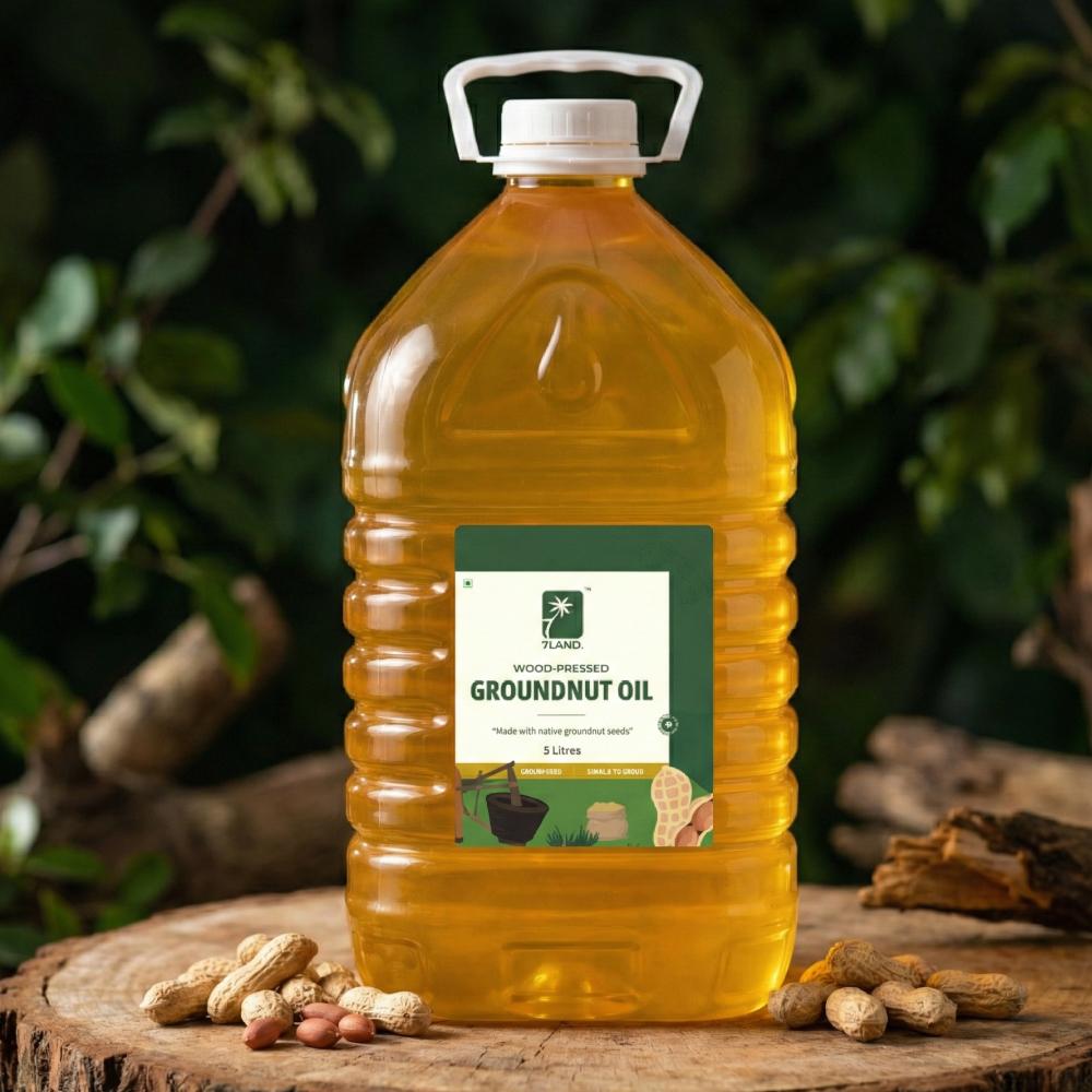 Wood-Pressed Groundnut Oil – 5 Litres