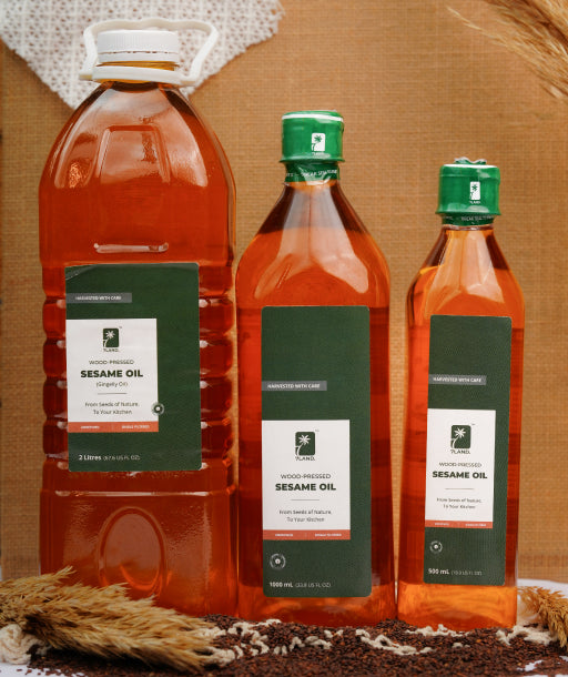 Wood-Pressed Sesame (Gingelly) Oil – 7LAND