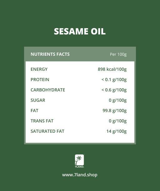 Wood-Pressed Sesame (Gingelly) Oil – 7LAND