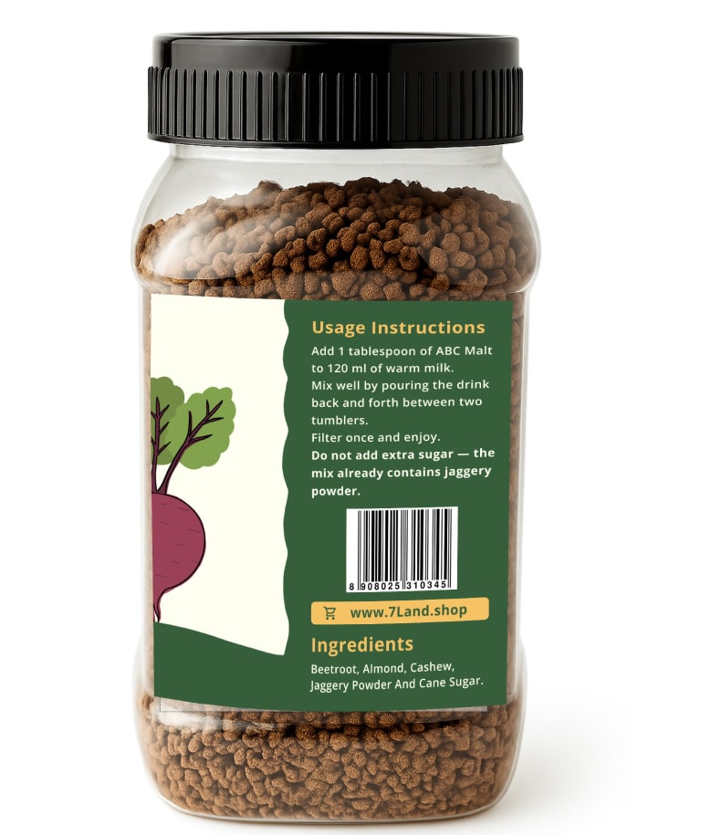 Beetroot Malt – Iron-Rich Health Mix – 7LAND
