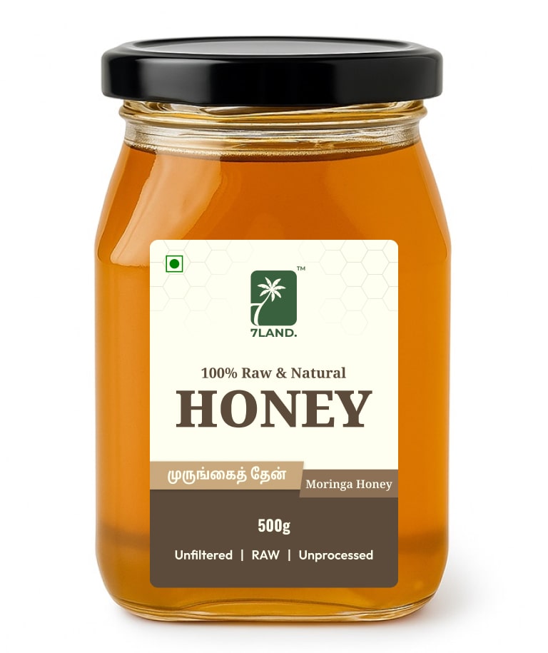 Moringa Honey – Raw Forest Honey 500 g – 7LAND