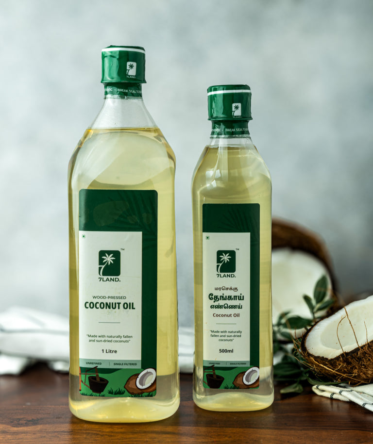 Wood-Pressed Coconut Oil – 7LAND
