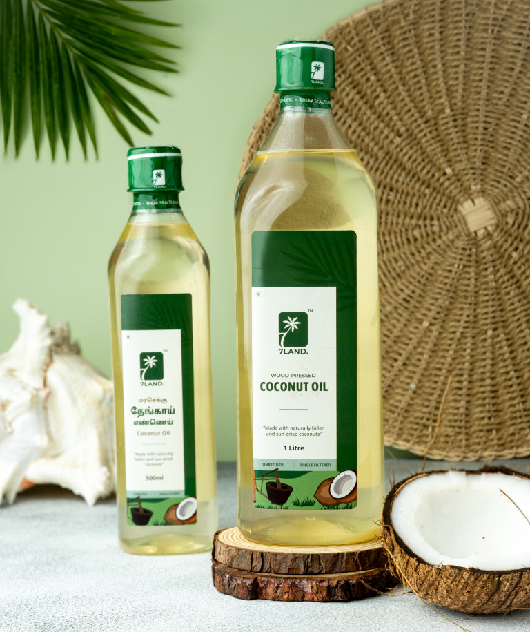 Wood-Pressed Coconut Oil – 7LAND