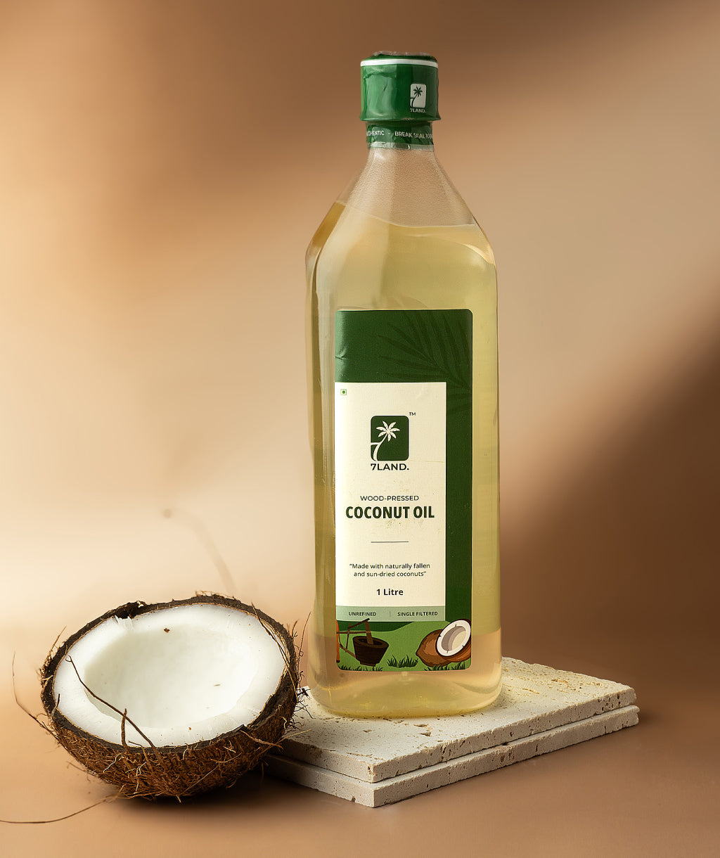 Wood-Pressed Coconut Oil – 7LAND