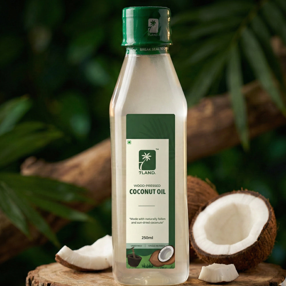 Wood-Pressed Coconut Oil 250 ml – 7LAND