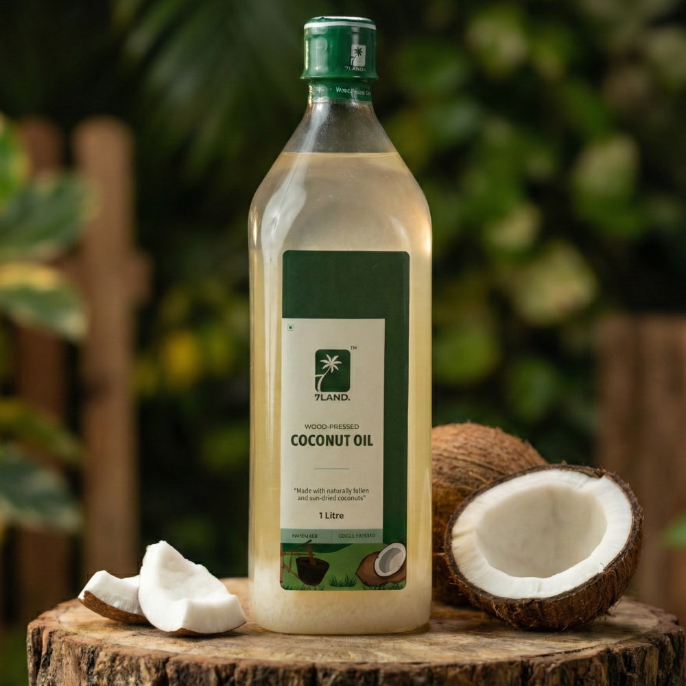 Wood-Pressed Coconut Oil 1 L – 7LAND