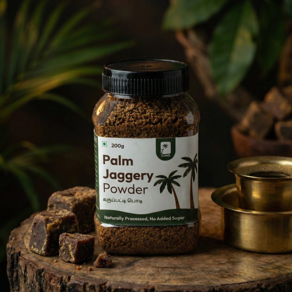 Palm Jaggery Powder (Karupatti) – 7LAND